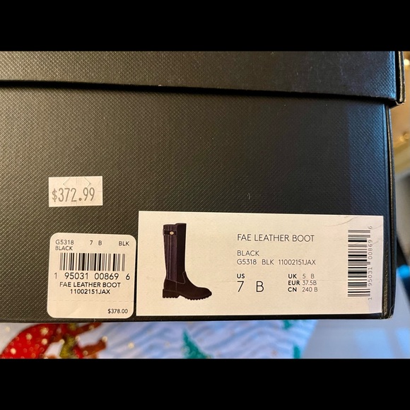 Coach Authentic leather black flat tall boots - Picture 9 of 11